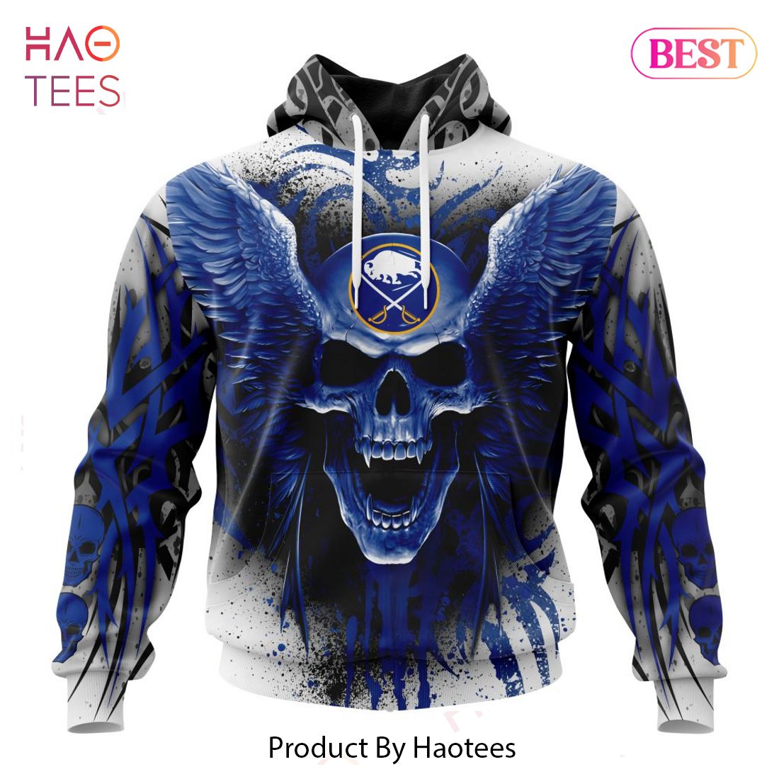 BEST NHL Buffalo Sabres Special Kits With Skull Art 3D Hoodie