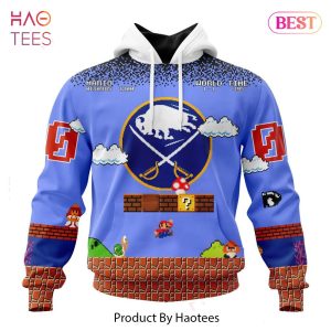 BEST NHL Buffalo Sabres Special Kits With Super Mario Game Design 3D Hoodie