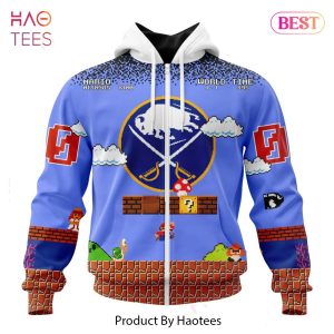 BEST NHL Buffalo Sabres Special Kits With Super Mario Game Design 3D Hoodie