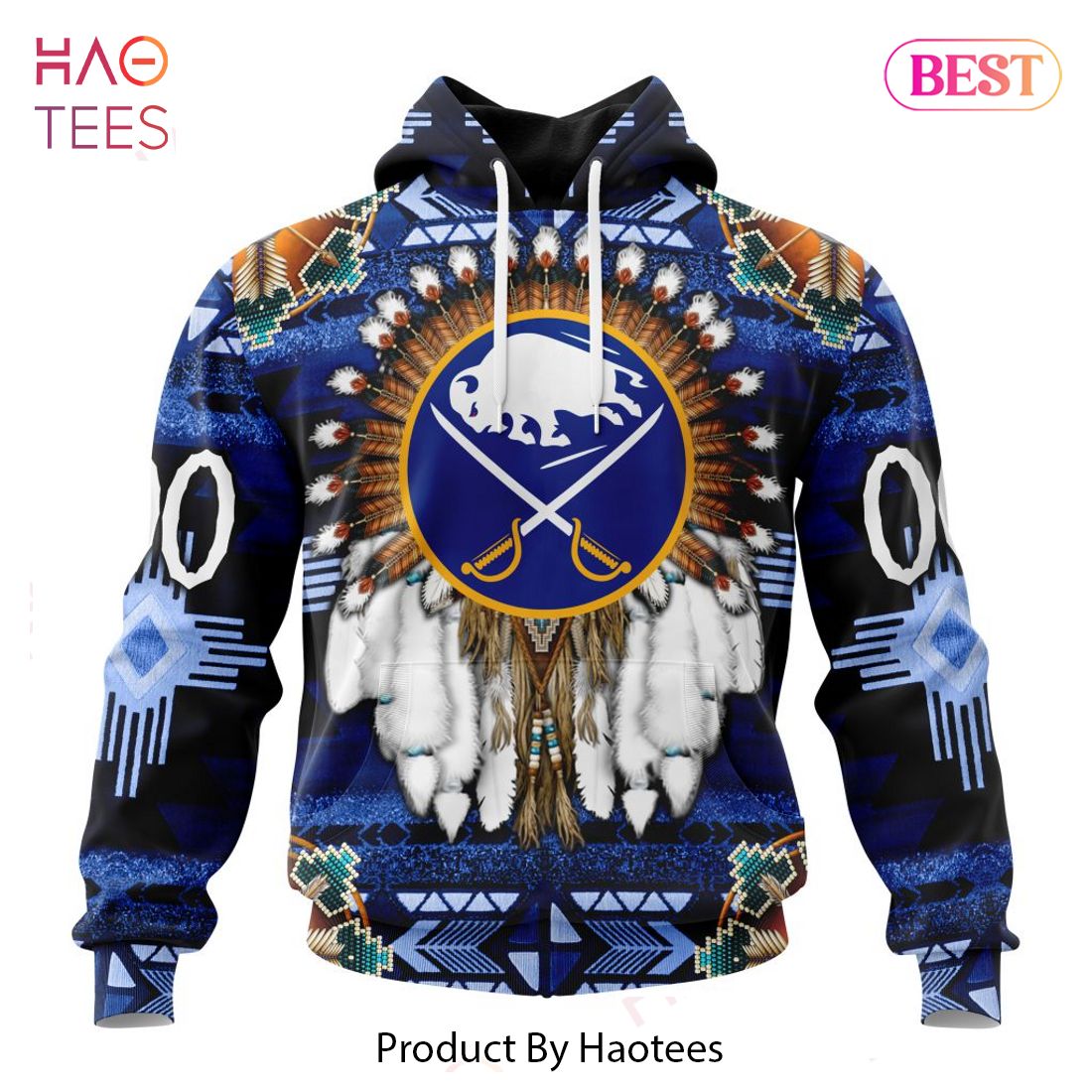 BEST NHL Buffalo Sabres Special Native Costume Design 3D Hoodie BEST NHL Buffalo Sabres Special Native Costume Design 3D Hoodie