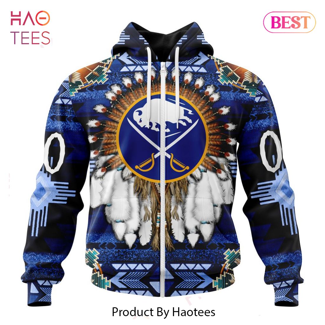 BEST NHL Buffalo Sabres Special Native Costume Design 3D Hoodie BEST NHL Buffalo Sabres Special Native Costume Design 3D Hoodie
