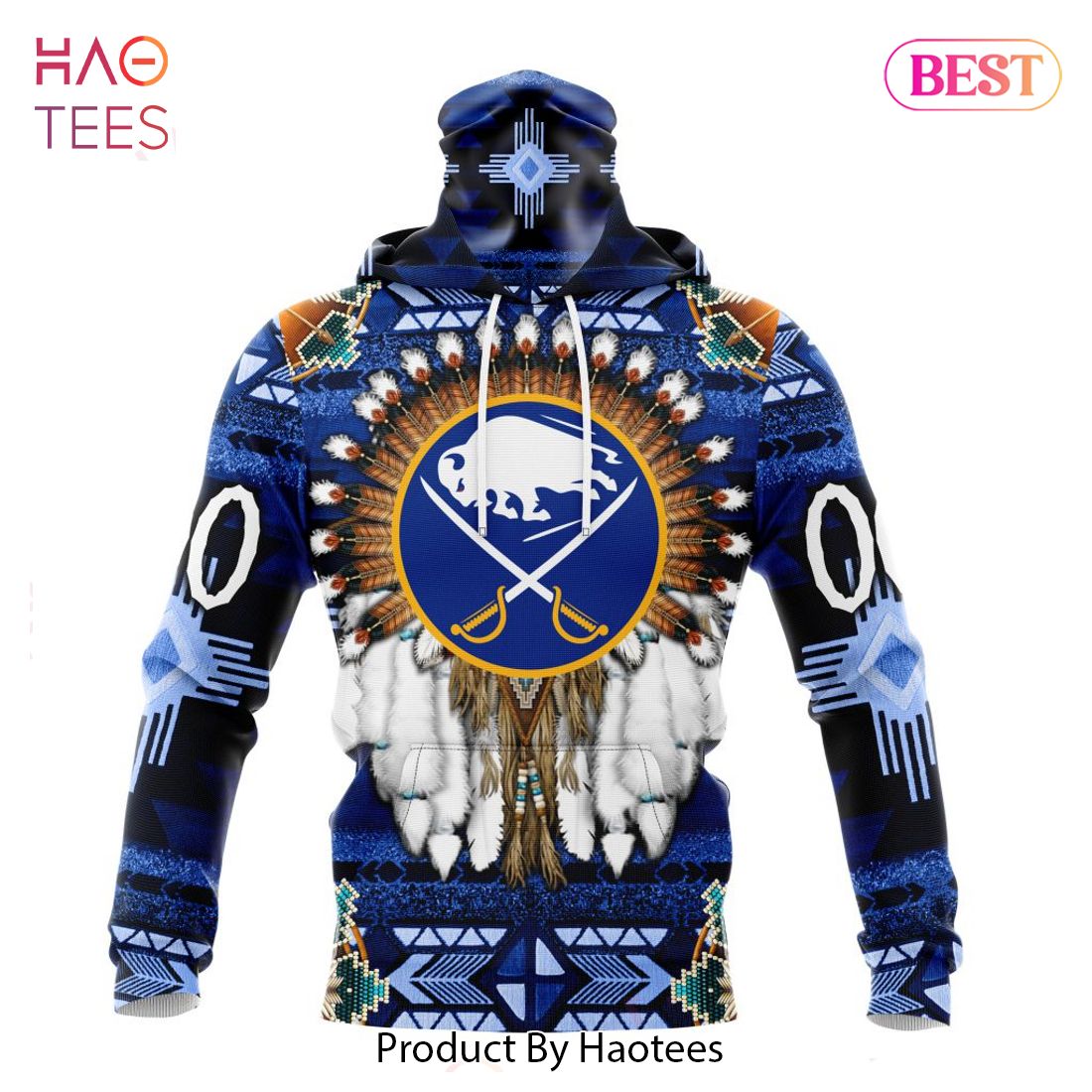 BEST NHL Buffalo Sabres Special Native Costume Design 3D Hoodie BEST NHL Buffalo Sabres Special Native Costume Design 3D Hoodie