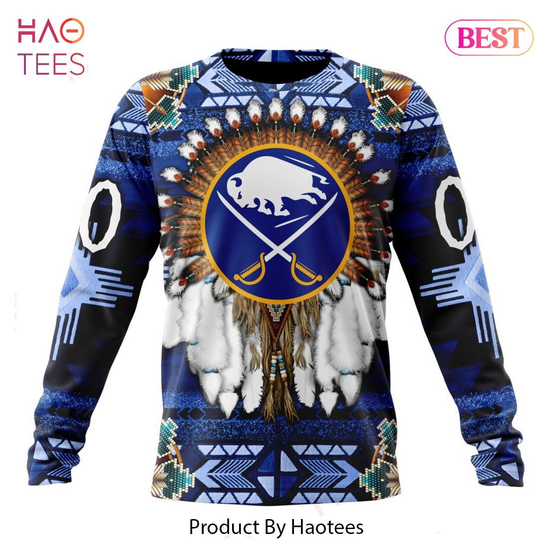 BEST NHL Buffalo Sabres Special Native Costume Design 3D Hoodie BEST NHL Buffalo Sabres Special Native Costume Design 3D Hoodie