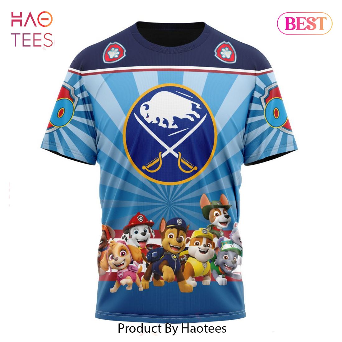 BEST NHL Buffalo Sabres Special Paw Patrol Kits 3D Hoodie BEST NHL Buffalo Sabres Special Paw Patrol Kits 3D Hoodie