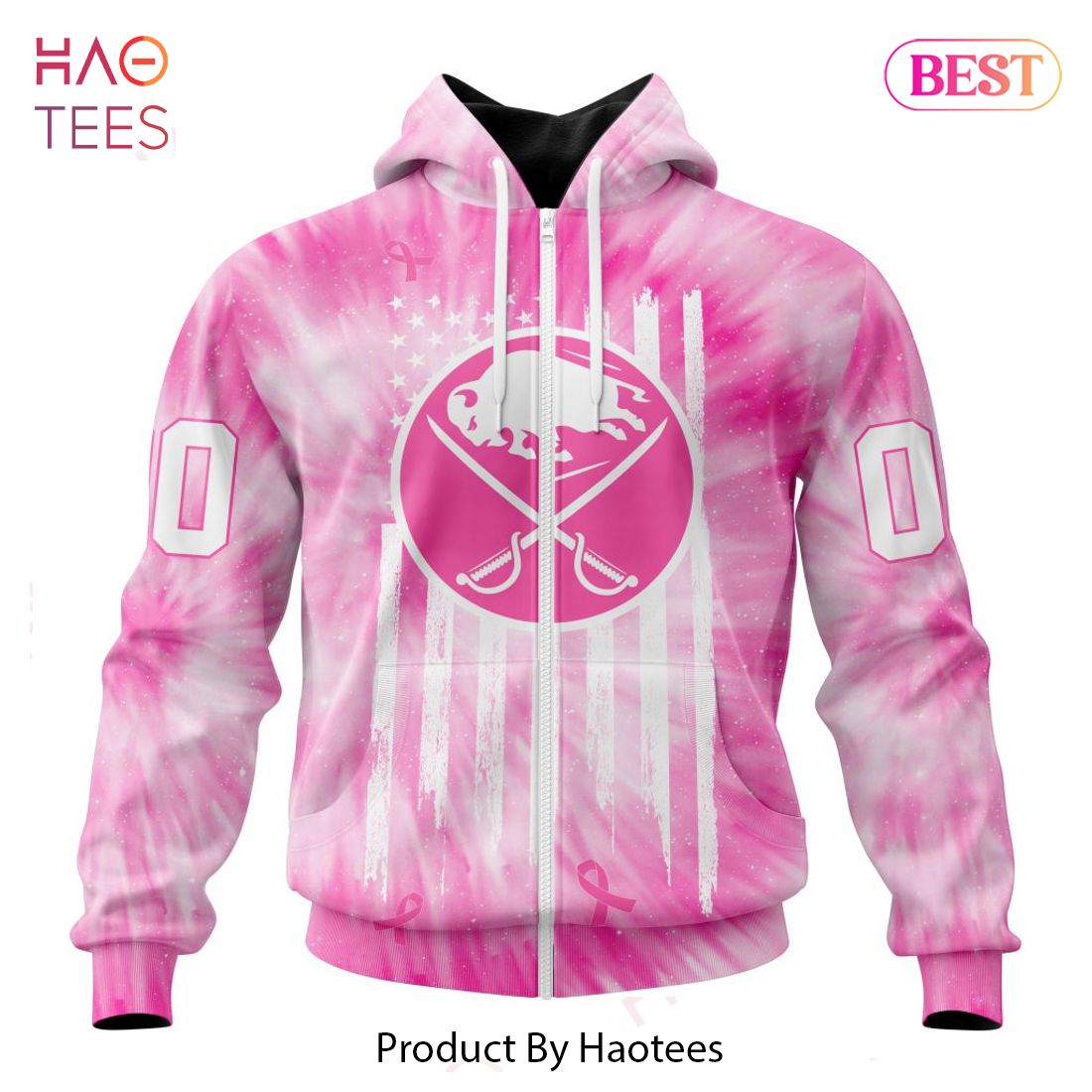 BEST NHL Buffalo Sabres Special Pink Tie-Dye 3D Hoodie BEST NHL Buffalo Sabres Special Pink Tie-Dye 3D Hoodie