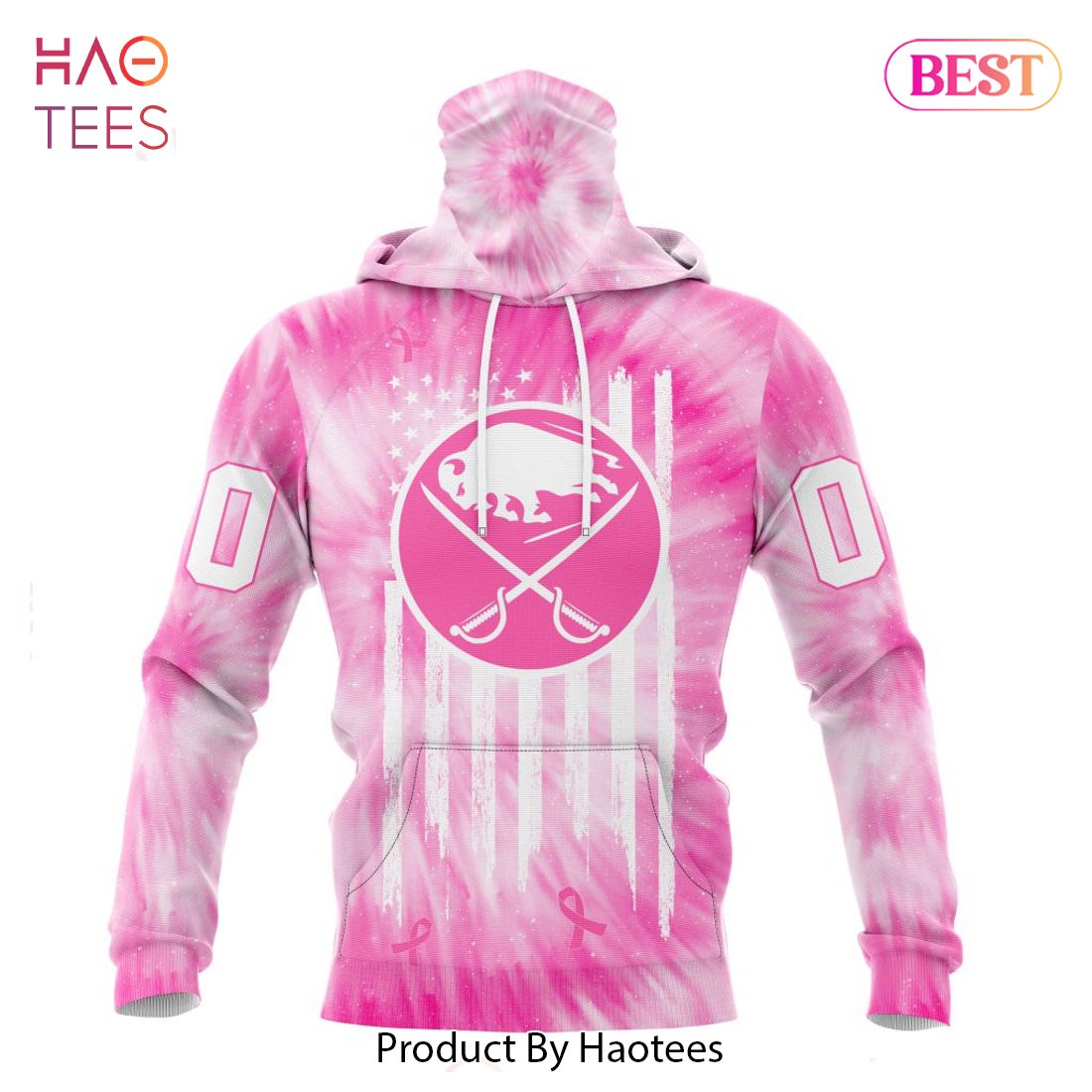 BEST NHL Buffalo Sabres Special Pink Tie-Dye 3D Hoodie BEST NHL Buffalo Sabres Special Pink Tie-Dye 3D Hoodie