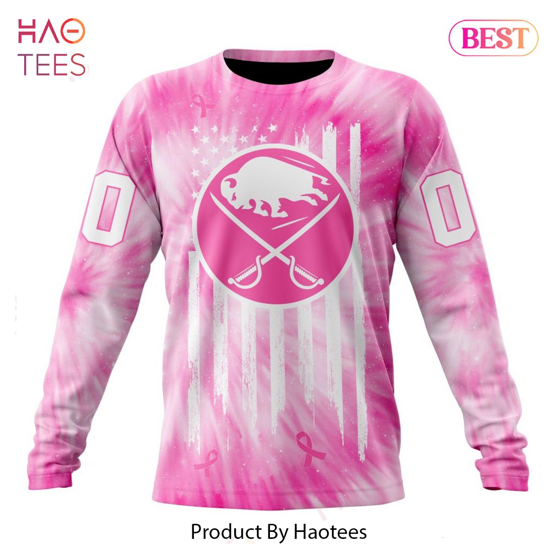 BEST NHL Buffalo Sabres Special Pink Tie-Dye 3D Hoodie BEST NHL Buffalo Sabres Special Pink Tie-Dye 3D Hoodie