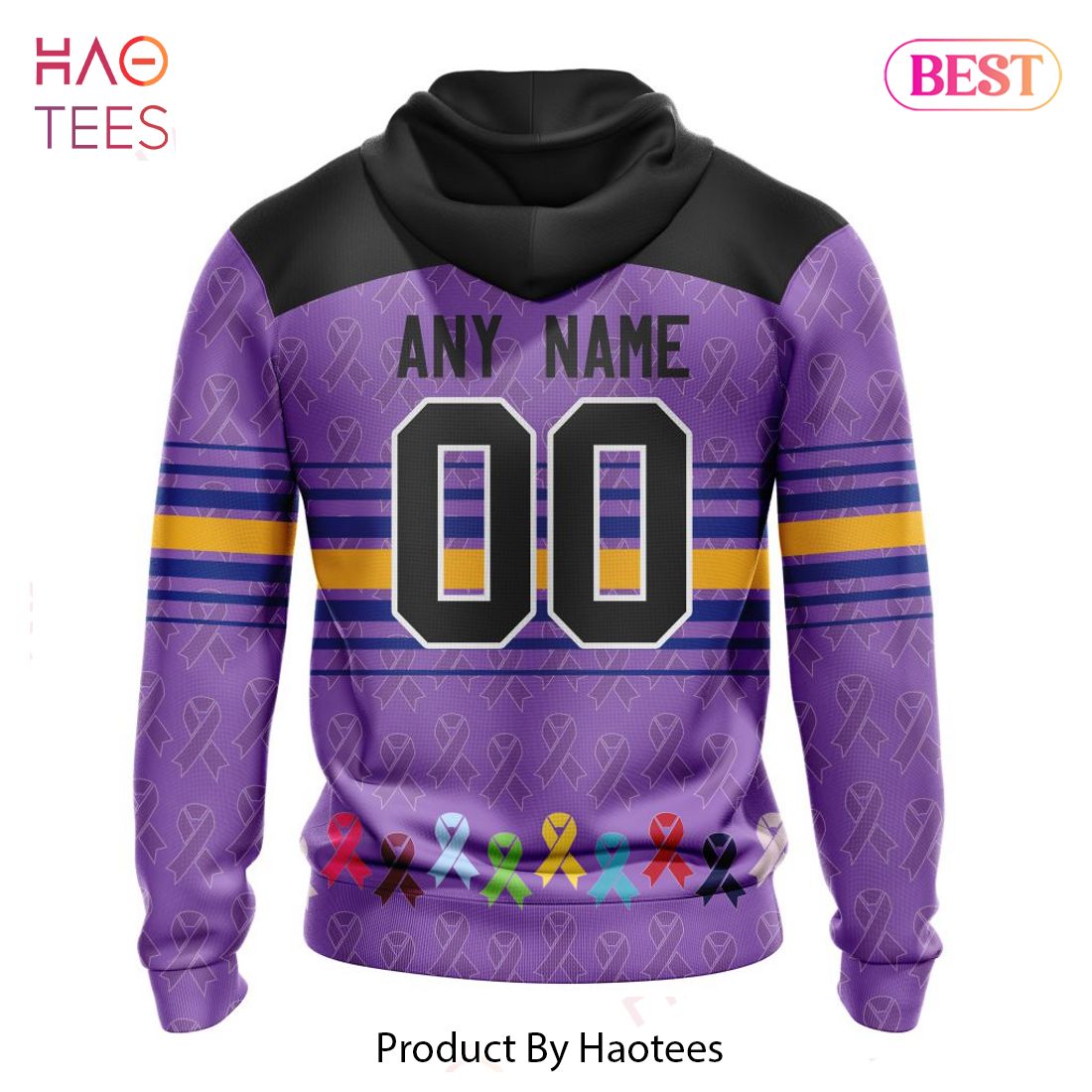 BEST NHL Buffalo Sabres Specialized Design Fights Cancer 3D Hoodie BEST NHL Buffalo Sabres Specialized Design Fights Cancer 3D Hoodie