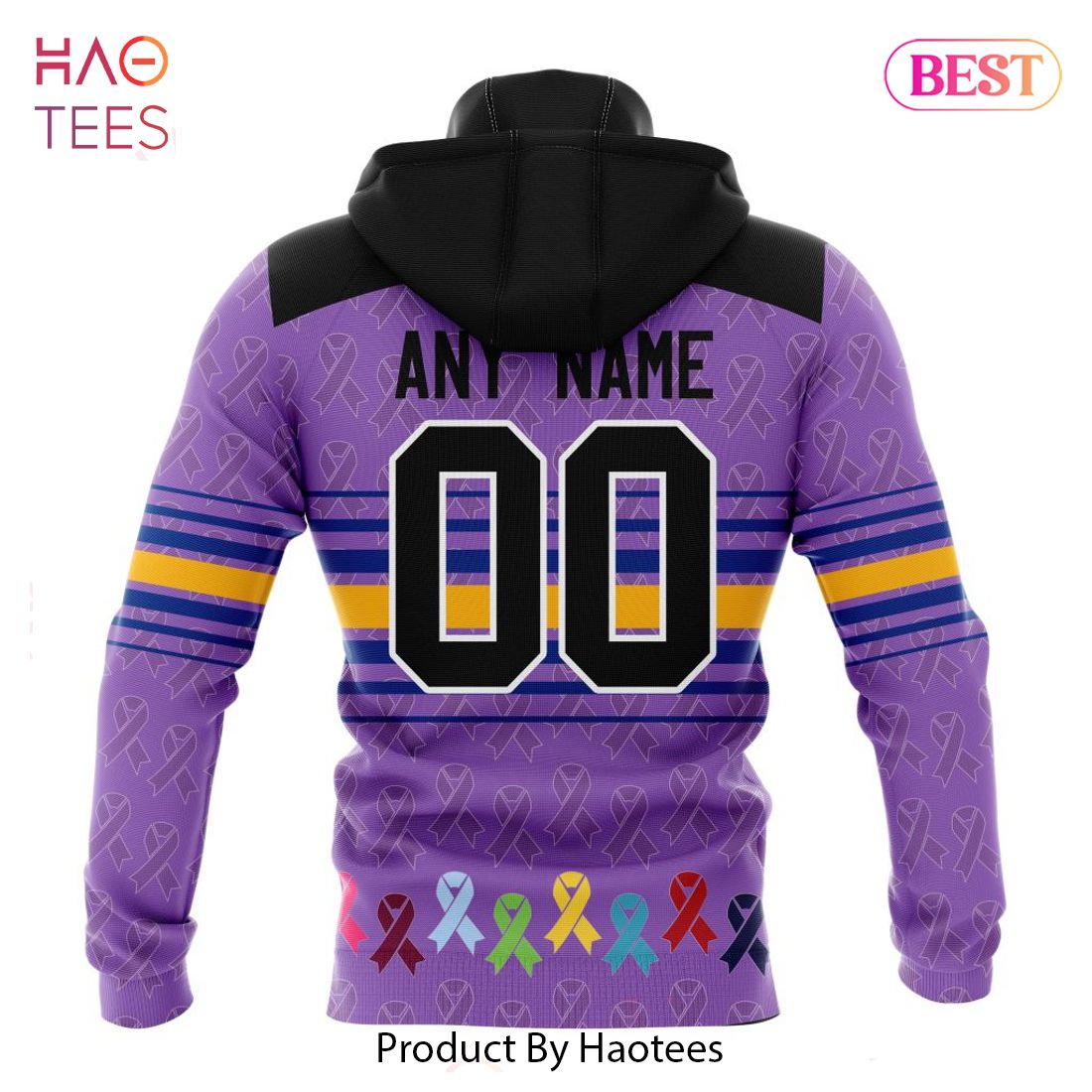 BEST NHL Buffalo Sabres Specialized Design Fights Cancer 3D Hoodie BEST NHL Buffalo Sabres Specialized Design Fights Cancer 3D Hoodie