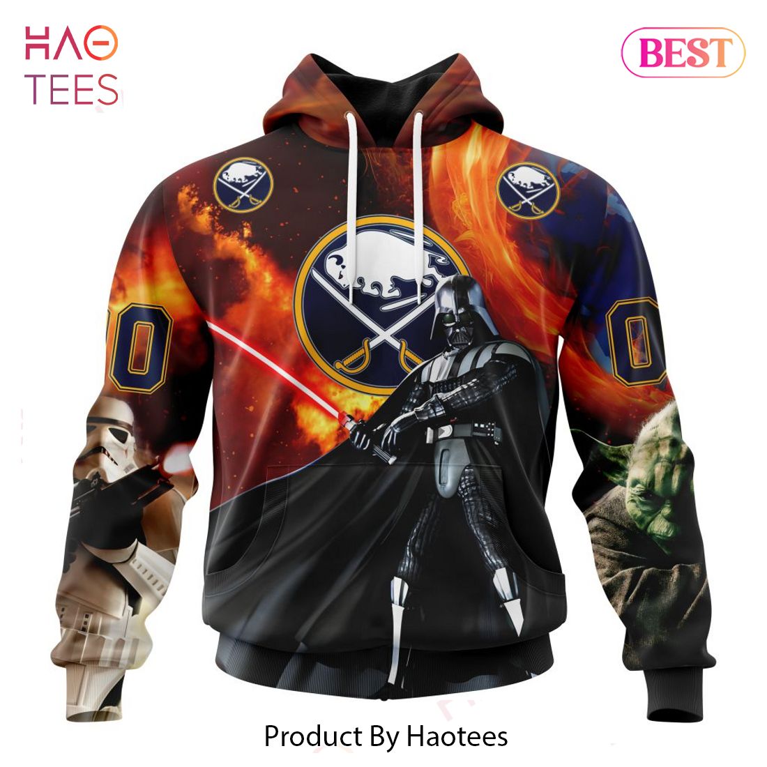 BEST NHL Buffalo Sabres Specialized Design X Star War 3D Hoodie BEST NHL Buffalo Sabres Specialized Design X Star War 3D Hoodie