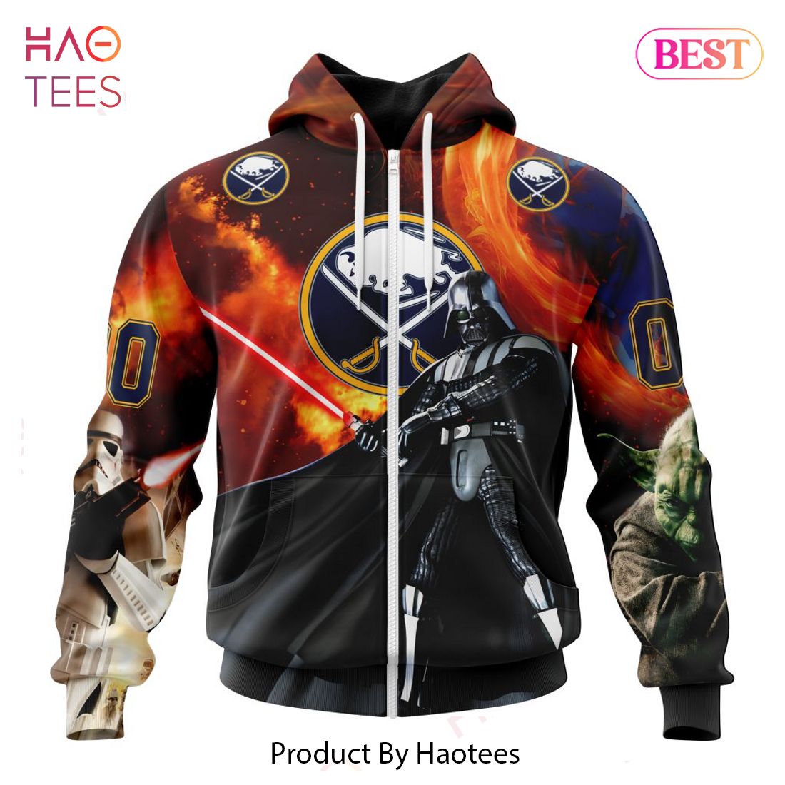 BEST NHL Buffalo Sabres Specialized Design X Star War 3D Hoodie BEST NHL Buffalo Sabres Specialized Design X Star War 3D Hoodie