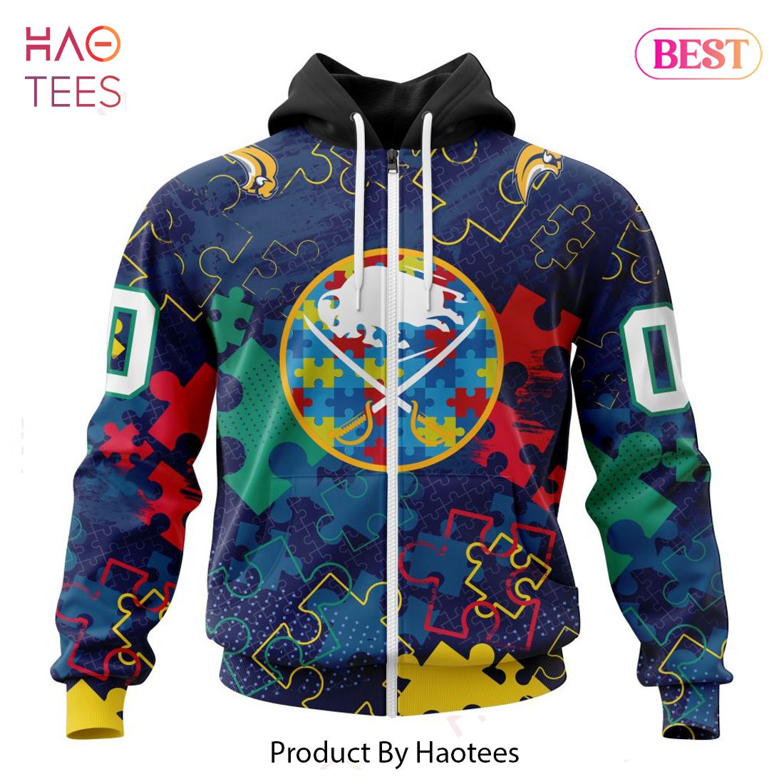 BEST NHL Buffalo Sabres Specialized Fearless Aganst Autism 3D Hoodie BEST NHL Buffalo Sabres Specialized Fearless Aganst Autism 3D Hoodie