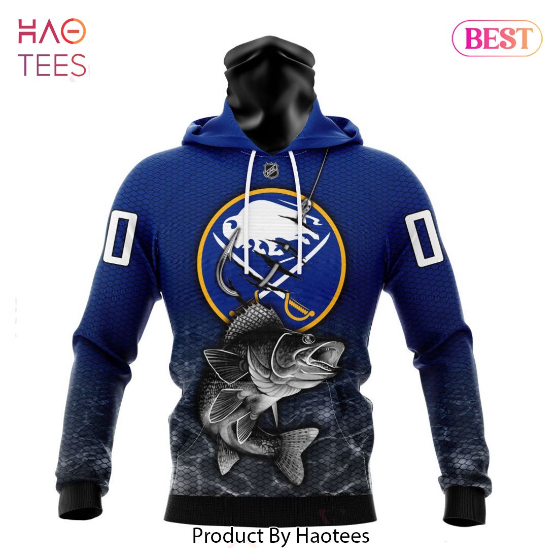 BEST NHL Buffalo Sabres Specialized Fishing Style 3D Hoodie BEST NHL Buffalo Sabres Specialized Fishing Style 3D Hoodie
