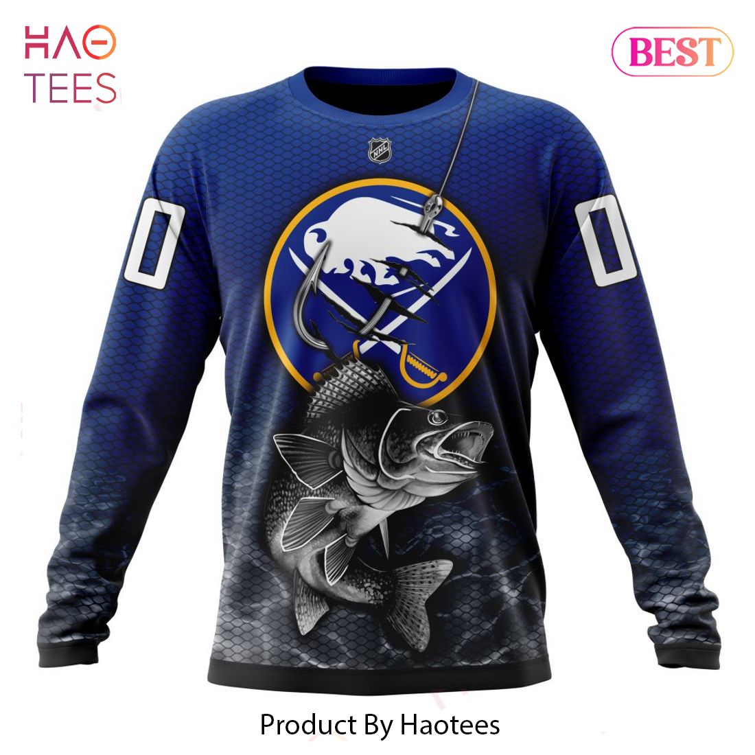 BEST NHL Buffalo Sabres Specialized Fishing Style 3D Hoodie BEST NHL Buffalo Sabres Specialized Fishing Style 3D Hoodie