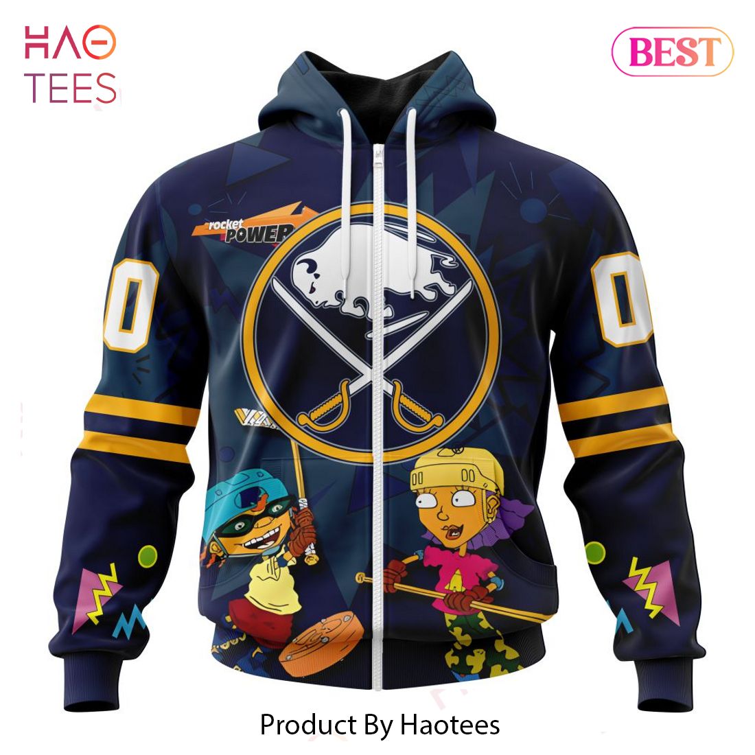 BEST NHL Buffalo Sabres Specialized For Rocket Power 3D Hoodie BEST NHL Buffalo Sabres Specialized For Rocket Power 3D Hoodie