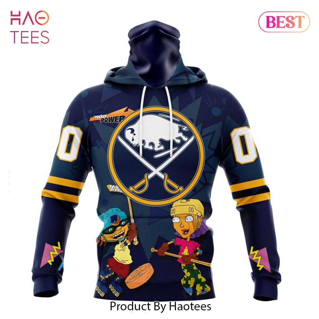 BEST NHL Buffalo Sabres Specialized For Rocket Power 3D Hoodie BEST NHL Buffalo Sabres Specialized For Rocket Power 3D Hoodie