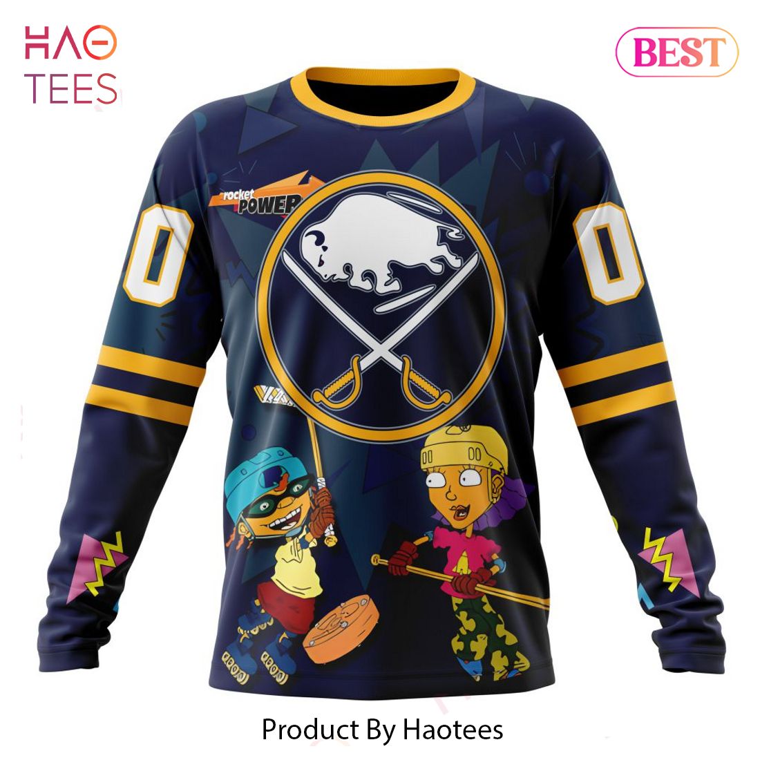BEST NHL Buffalo Sabres Specialized For Rocket Power 3D Hoodie BEST NHL Buffalo Sabres Specialized For Rocket Power 3D Hoodie