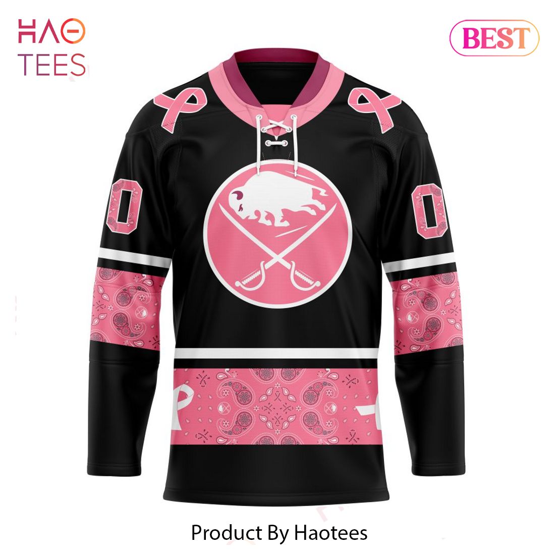 BEST NHL Buffalo Sabres Specialized Hockey Jersey In Classic Style With Paisley! IN OCTOBER WE WEAR PINK BREAST CANCER 3D Hoodie