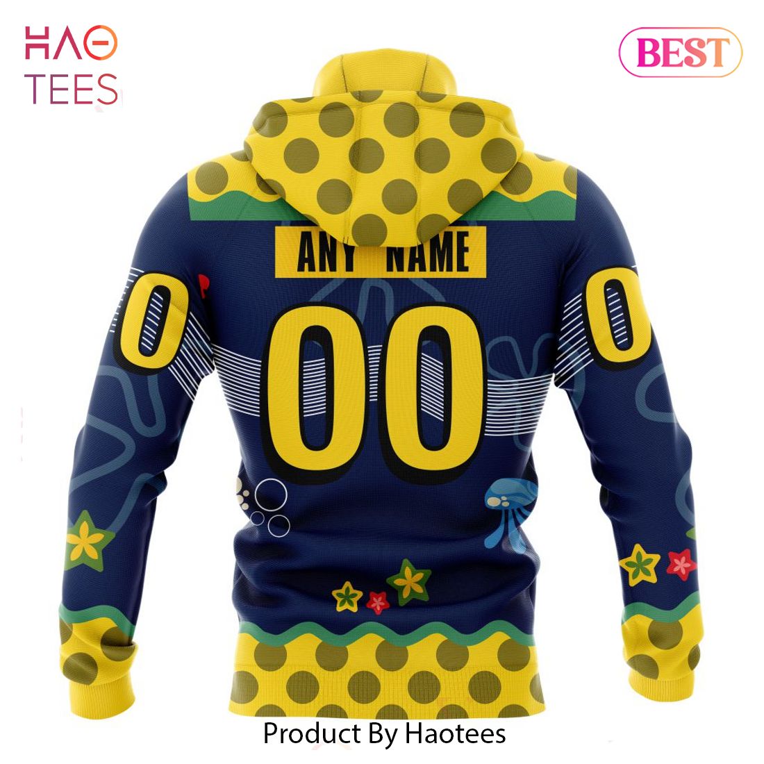 BEST NHL Buffalo Sabres Specialized Jersey With SpongeBob 3D Hoodie BEST NHL Buffalo Sabres Specialized Jersey With SpongeBob 3D Hoodie