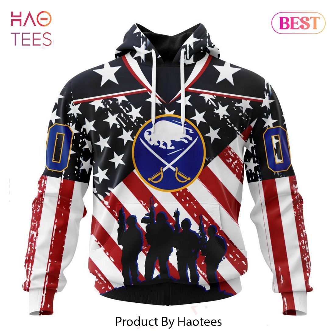 BEST NHL Buffalo Sabres Specialized Kits For Honor US’s Military 3D Hoodie