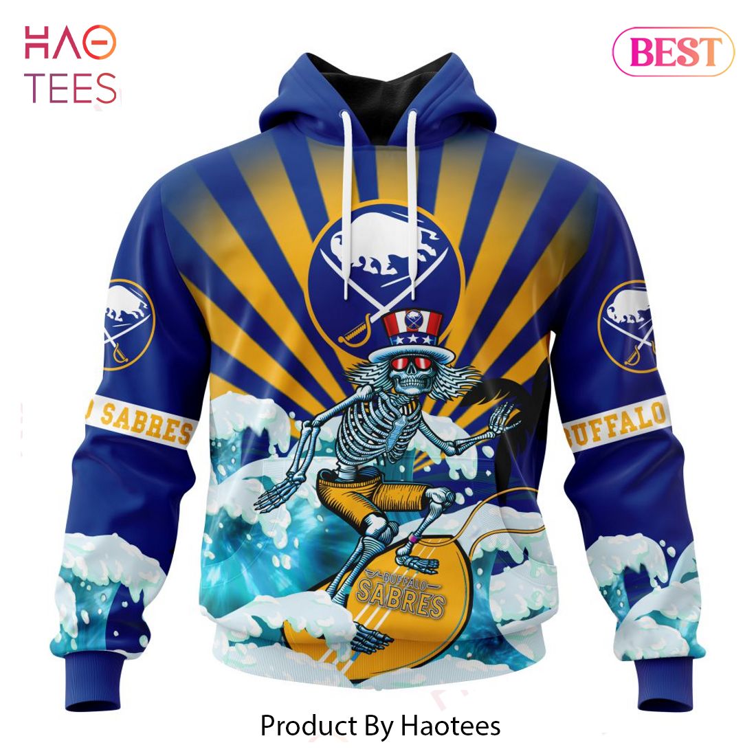 BEST NHL Buffalo Sabres Specialized Kits For The Grateful Dead 3D Hoodie
