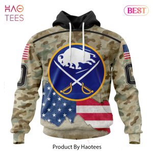 BEST NHL Buffalo Sabres Specialized Kits For United State With Camo Color 3D Hoodie