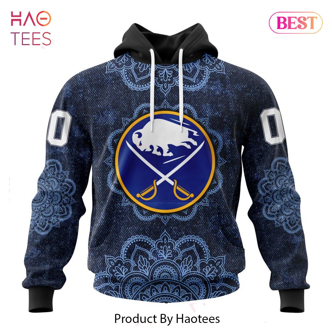BEST NHL Buffalo Sabres Specialized Mandala Style 3D Hoodie