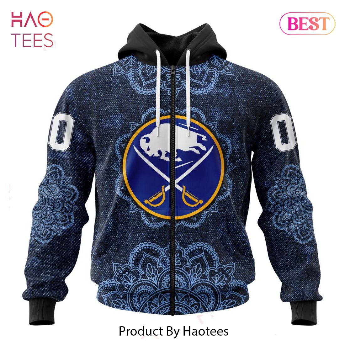 BEST NHL Buffalo Sabres Specialized Mandala Style 3D Hoodie BEST NHL Buffalo Sabres Specialized Mandala Style 3D Hoodie