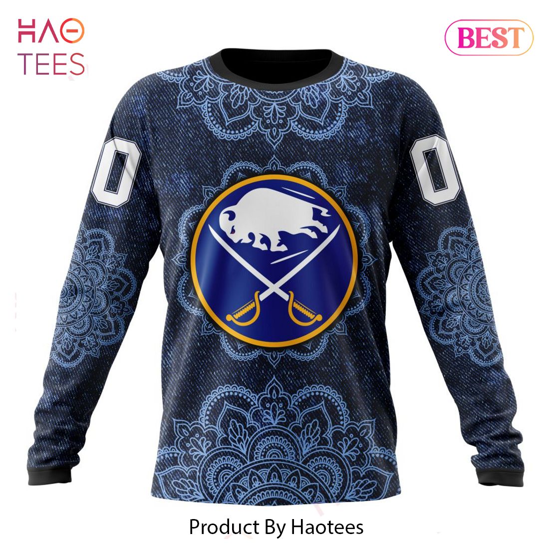 BEST NHL Buffalo Sabres Specialized Mandala Style 3D Hoodie BEST NHL Buffalo Sabres Specialized Mandala Style 3D Hoodie