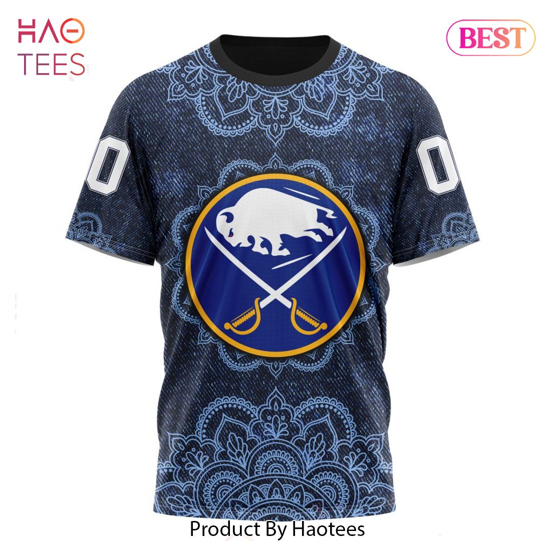 BEST NHL Buffalo Sabres Specialized Mandala Style 3D Hoodie BEST NHL Buffalo Sabres Specialized Mandala Style 3D Hoodie