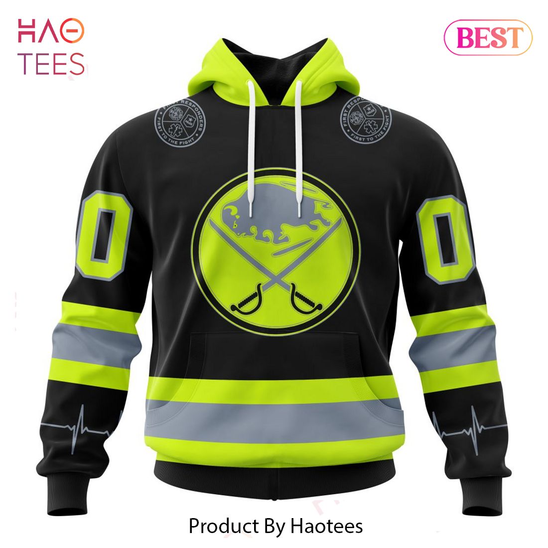 BEST NHL Buffalo Sabres Specialized Unisex Kits With FireFighter Uniforms Color 3D Hoodie