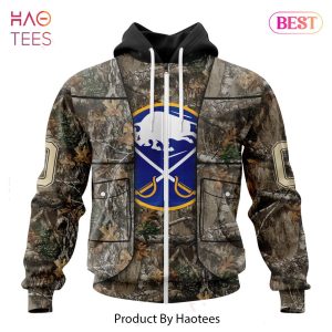 BEST NHL Buffalo Sabres Specialized Unisex Vest Kits With Realtree Camo 3D Hoodie