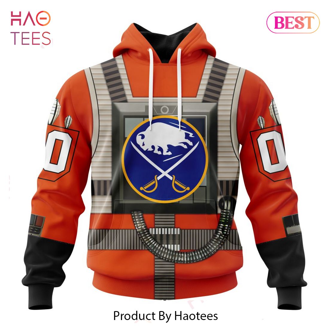 BEST NHL Buffalo Sabres Star Wars Rebel Pilot Design 3D Hoodie