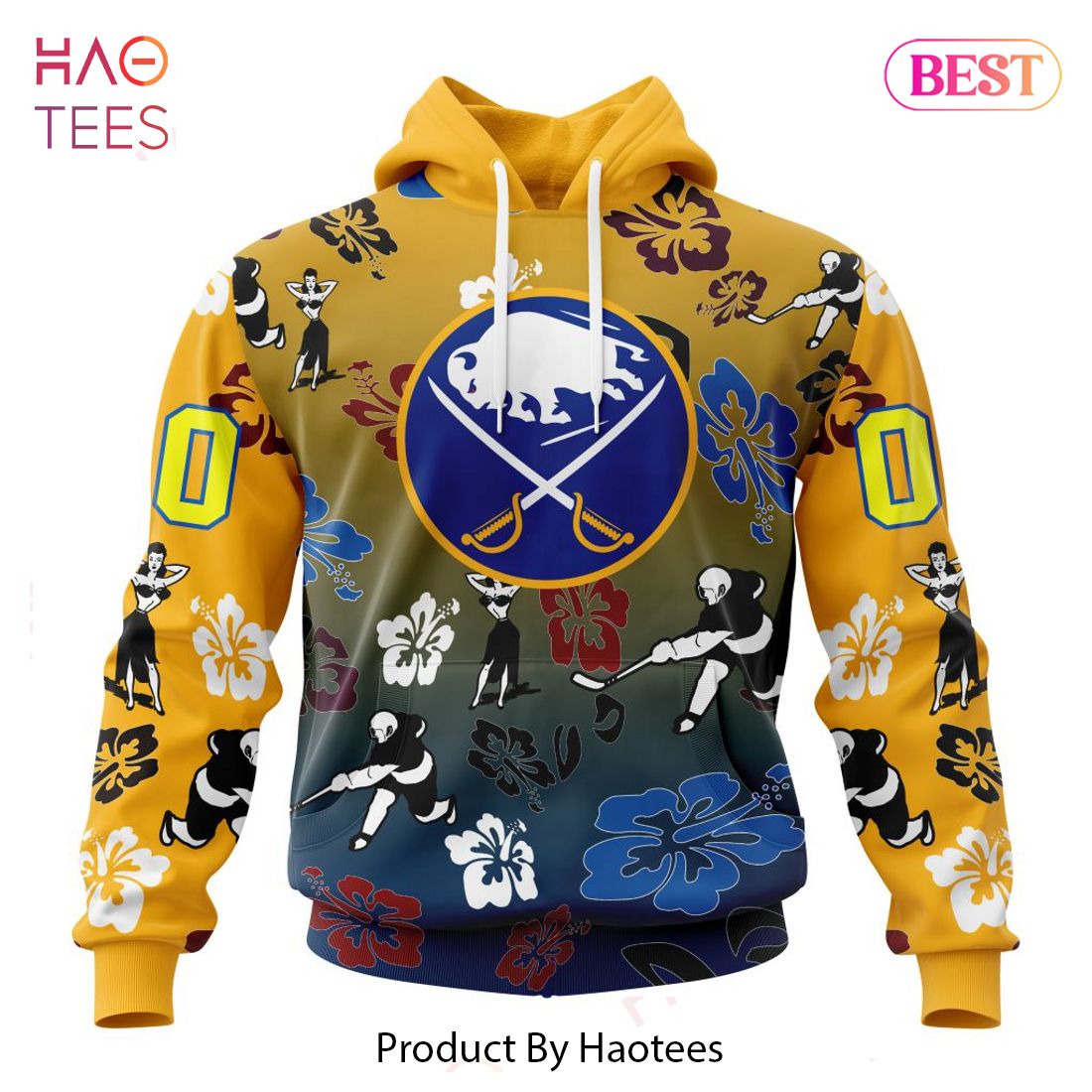 BEST NHL Buffalo Sabres X Hawaii Specialized Design For Hawaiia 3D Hoodie