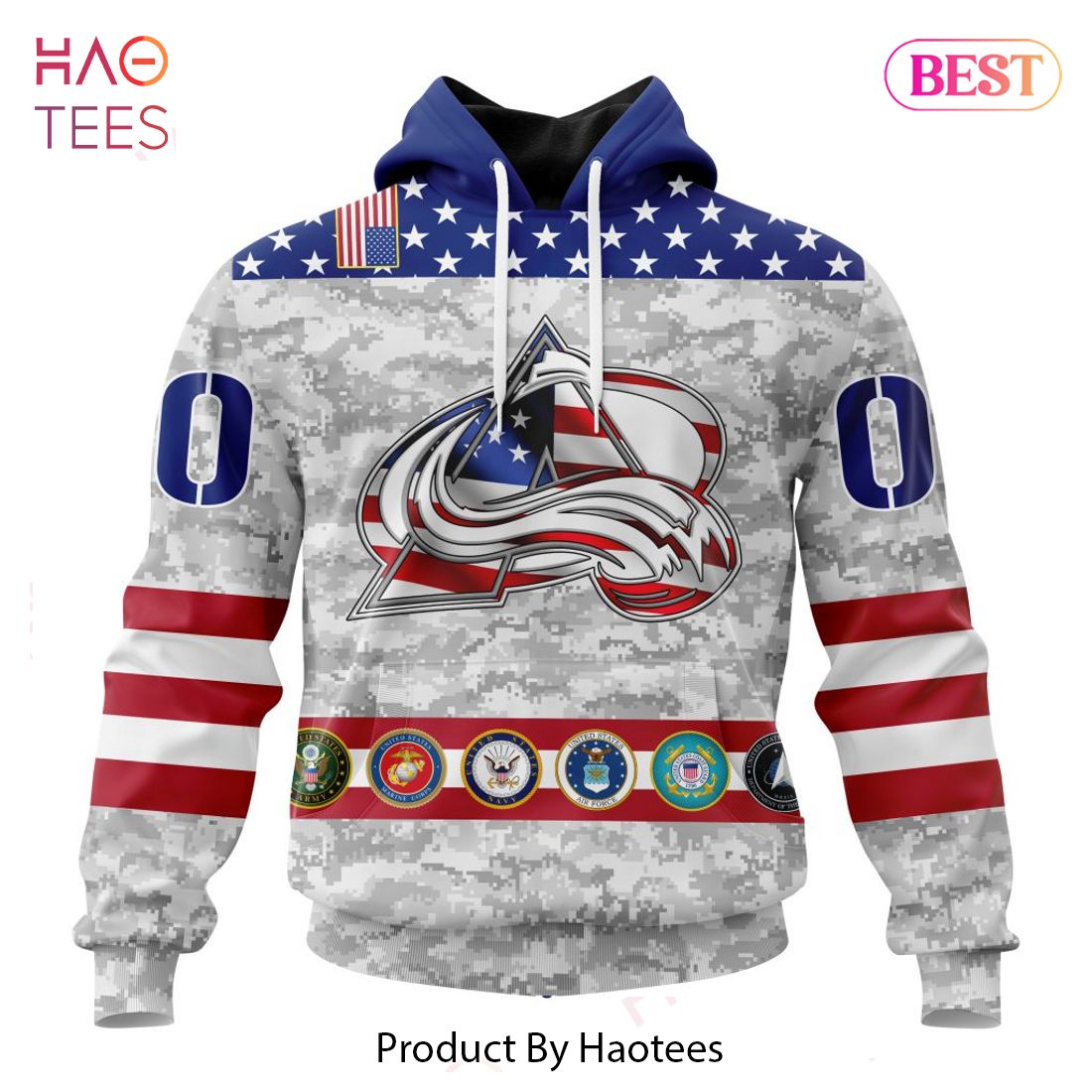BEST NHL Colorado Avalanche Armed Forces Appreciation 3D Hoodie