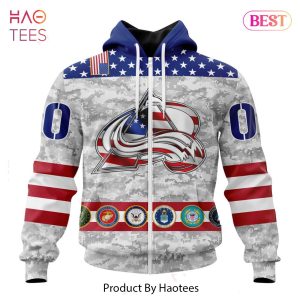 BEST NHL Colorado Avalanche Armed Forces Appreciation 3D Hoodie