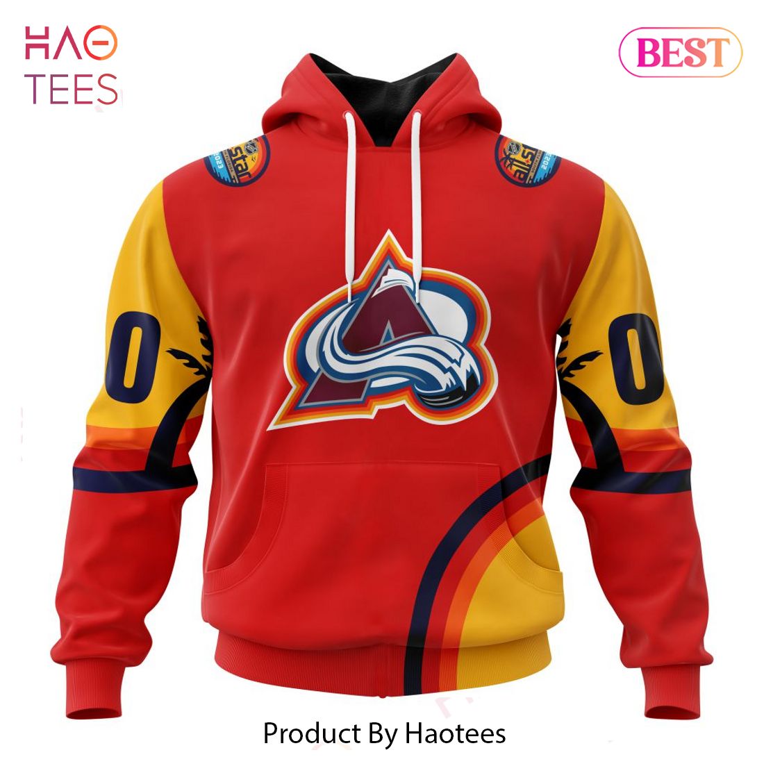 BEST NHL Colorado Avalanche Special ALL-Star Game Design With Florida Sunset 3D Hoodie