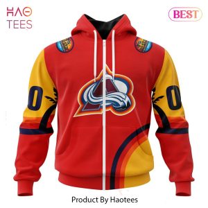 BEST NHL Colorado Avalanche Special ALL-Star Game Design With Florida Sunset 3D Hoodie