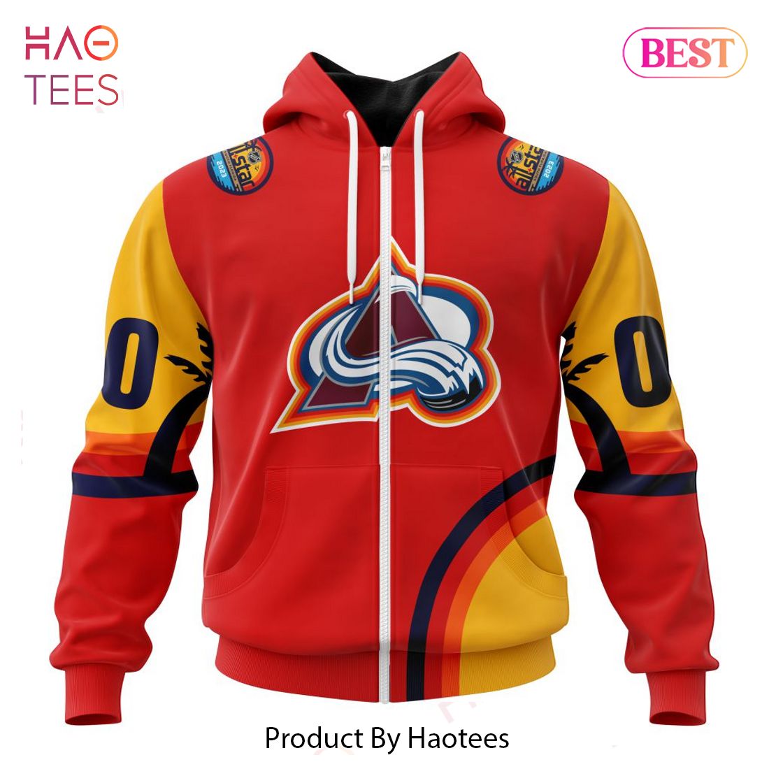 BEST NHL Colorado Avalanche Special ALL-Star Game Design With Florida Sunset 3D Hoodie BEST NHL Colorado Avalanche Special ALL-Star Game Design With Florida Sunset 3D Hoodie