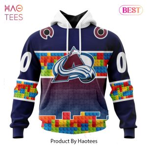 BEST NHL Colorado Avalanche Special Autism Awareness Design 3D Hoodie