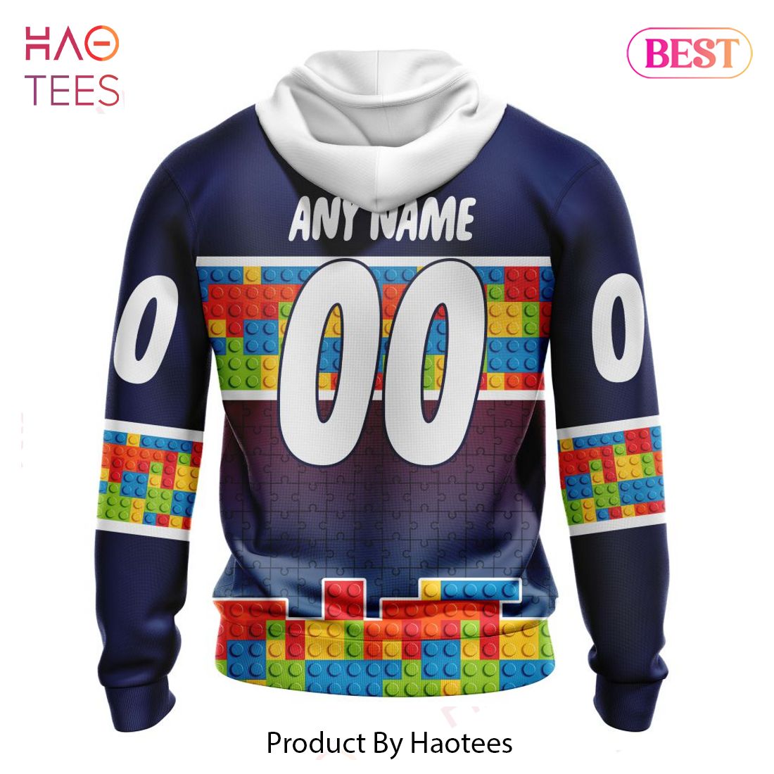 BEST NHL Colorado Avalanche Special Autism Awareness Design 3D Hoodie BEST NHL Colorado Avalanche Special Autism Awareness Design 3D Hoodie