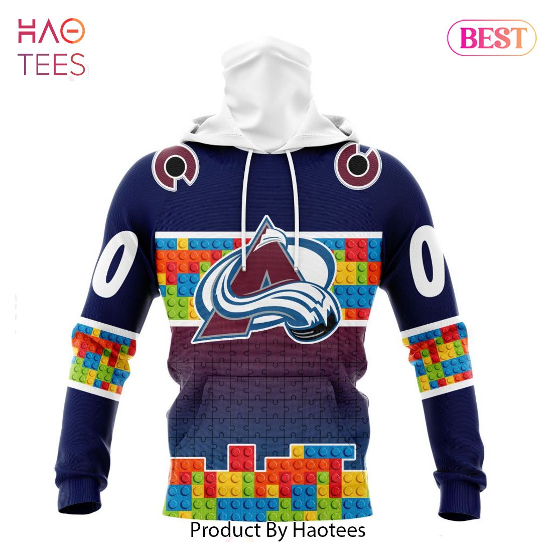 BEST NHL Colorado Avalanche Special Autism Awareness Design 3D Hoodie BEST NHL Colorado Avalanche Special Autism Awareness Design 3D Hoodie