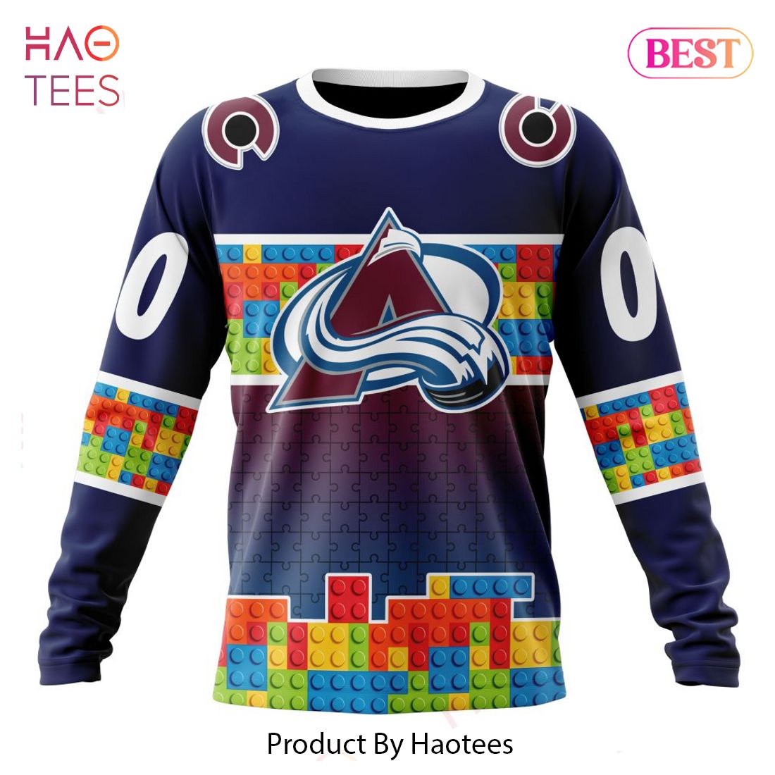 BEST NHL Colorado Avalanche Special Autism Awareness Design 3D Hoodie BEST NHL Colorado Avalanche Special Autism Awareness Design 3D Hoodie
