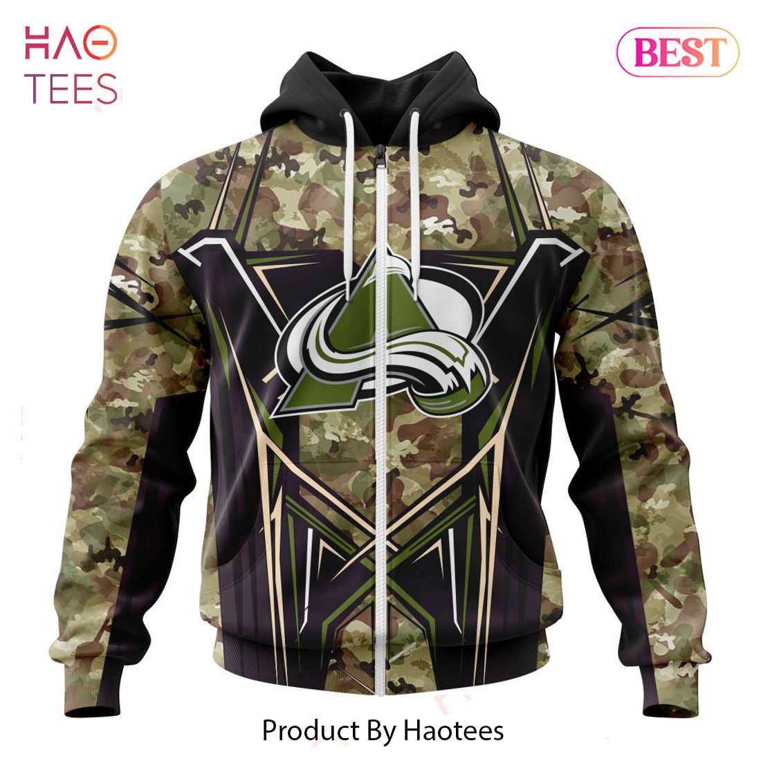 BEST NHL Colorado Avalanche Special Camo Color Design 3D Hoodie