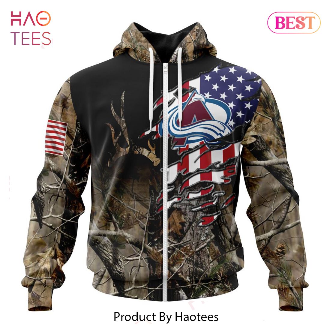 BEST NHL Colorado Avalanche Special Camo Realtree Hunting 3D Hoodie BEST NHL Colorado Avalanche Special Camo Realtree Hunting 3D Hoodie