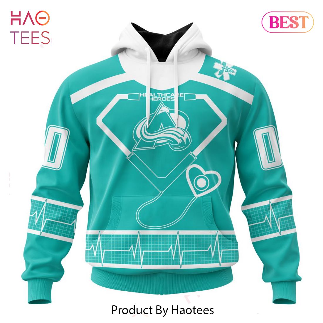 BEST NHL Colorado Avalanche Special Design Honoring Healthcare Heroes 3D Hoodie