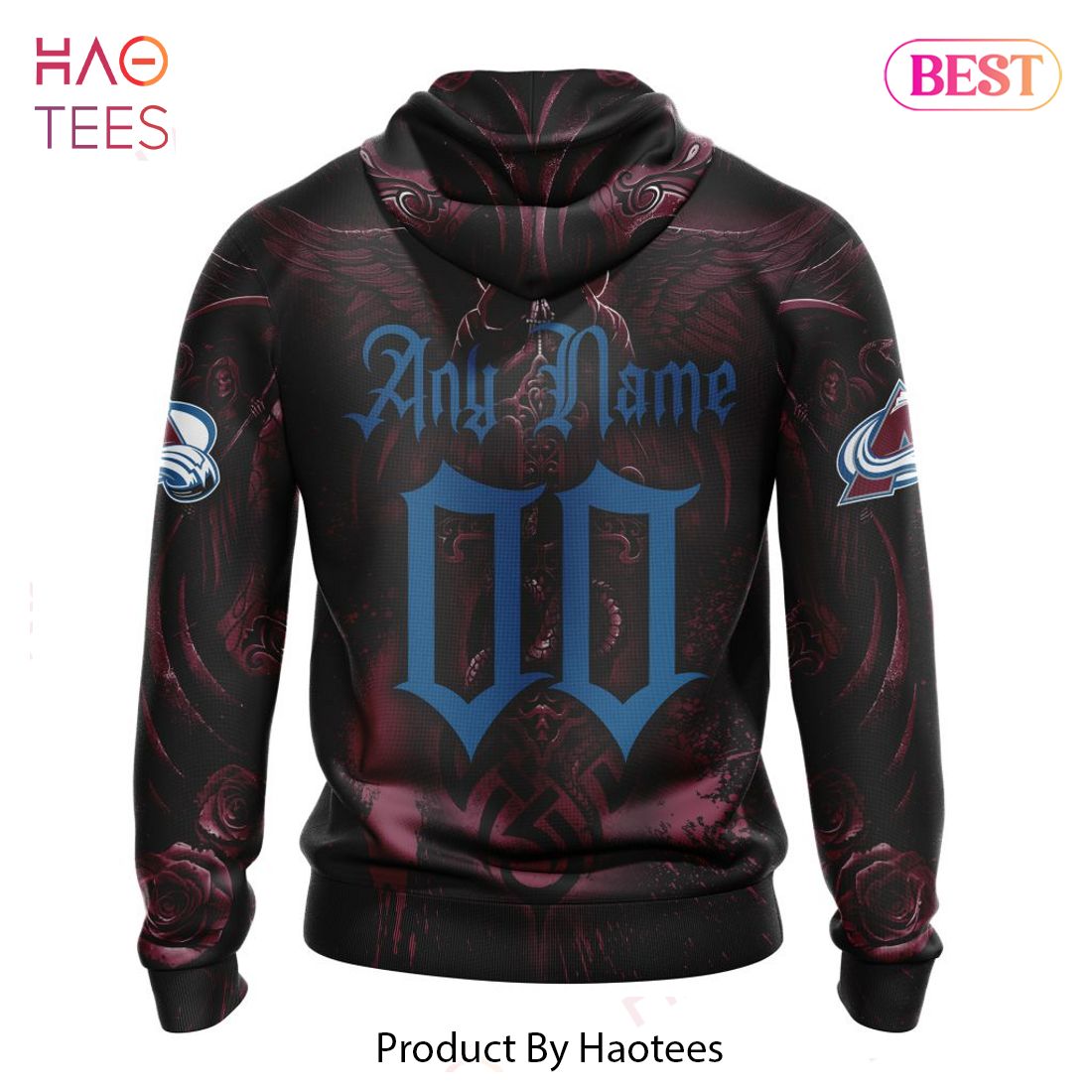 BEST NHL Colorado Avalanche Special Design With Skull Art 3D Hoodie BEST NHL Colorado Avalanche Special Design With Skull Art 3D Hoodie