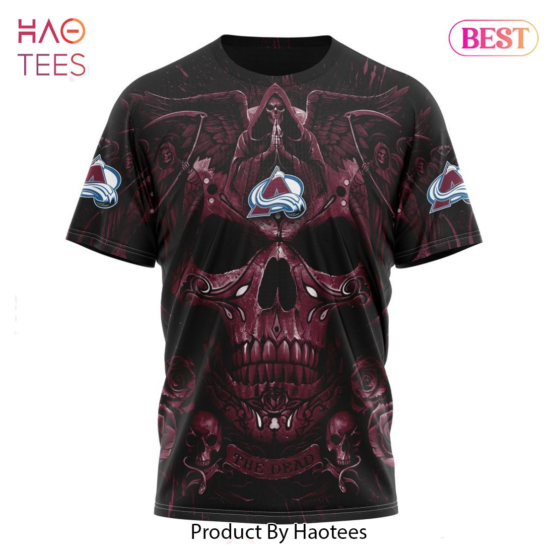 BEST NHL Colorado Avalanche Special Design With Skull Art 3D Hoodie BEST NHL Colorado Avalanche Special Design With Skull Art 3D Hoodie