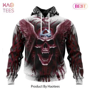 BEST NHL Colorado Avalanche Special Kits With Skull Art 3D Hoodie