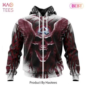 BEST NHL Colorado Avalanche Special Kits With Skull Art 3D Hoodie